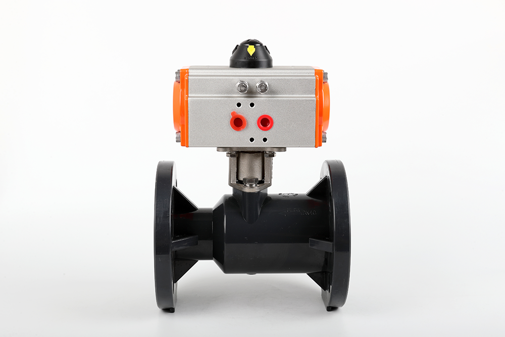 海勃湾气动法兰一体球阀